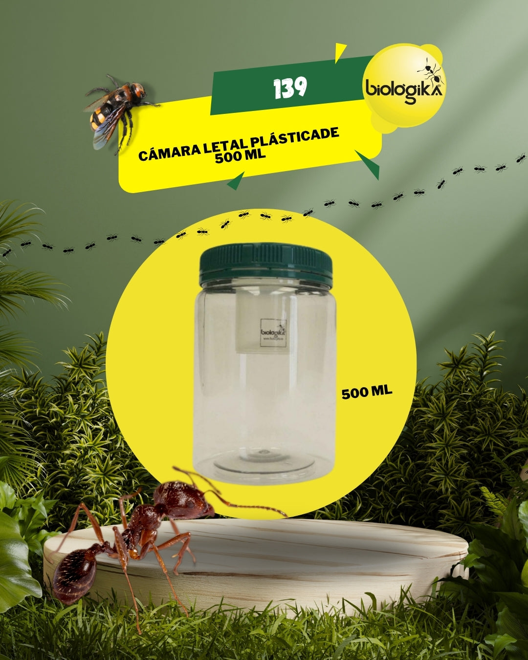 Cámara letal. Marca Biologika®