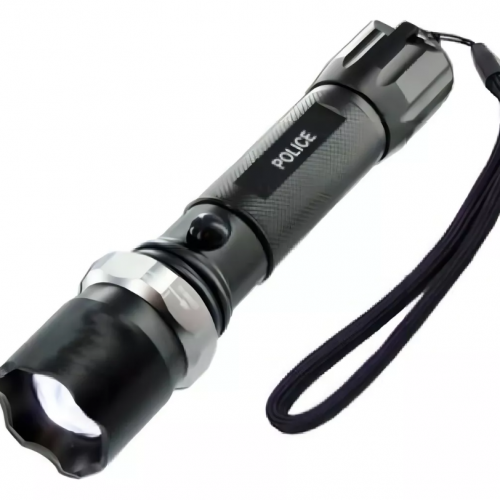 Linterna Tactica Police Swat Recargable Led Swat Linterna Negro Luz Amarilla