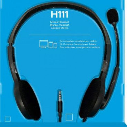 DIADEMA LOGITECH H111 STEREO CON CONECTOR 3.5 MM