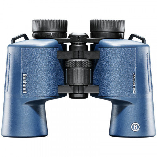 BINOCULAR BUSHNELL H2O 10X42MM DARK BLUE PORRO WP/FP, TWIST UP EYECUPS
