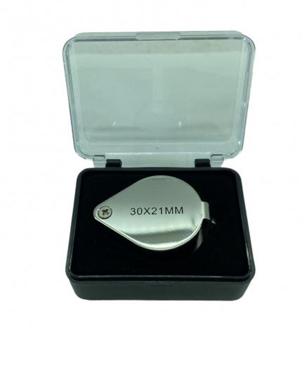 Lupa de 30x21mm Entomologica Metálica - Biologika®
