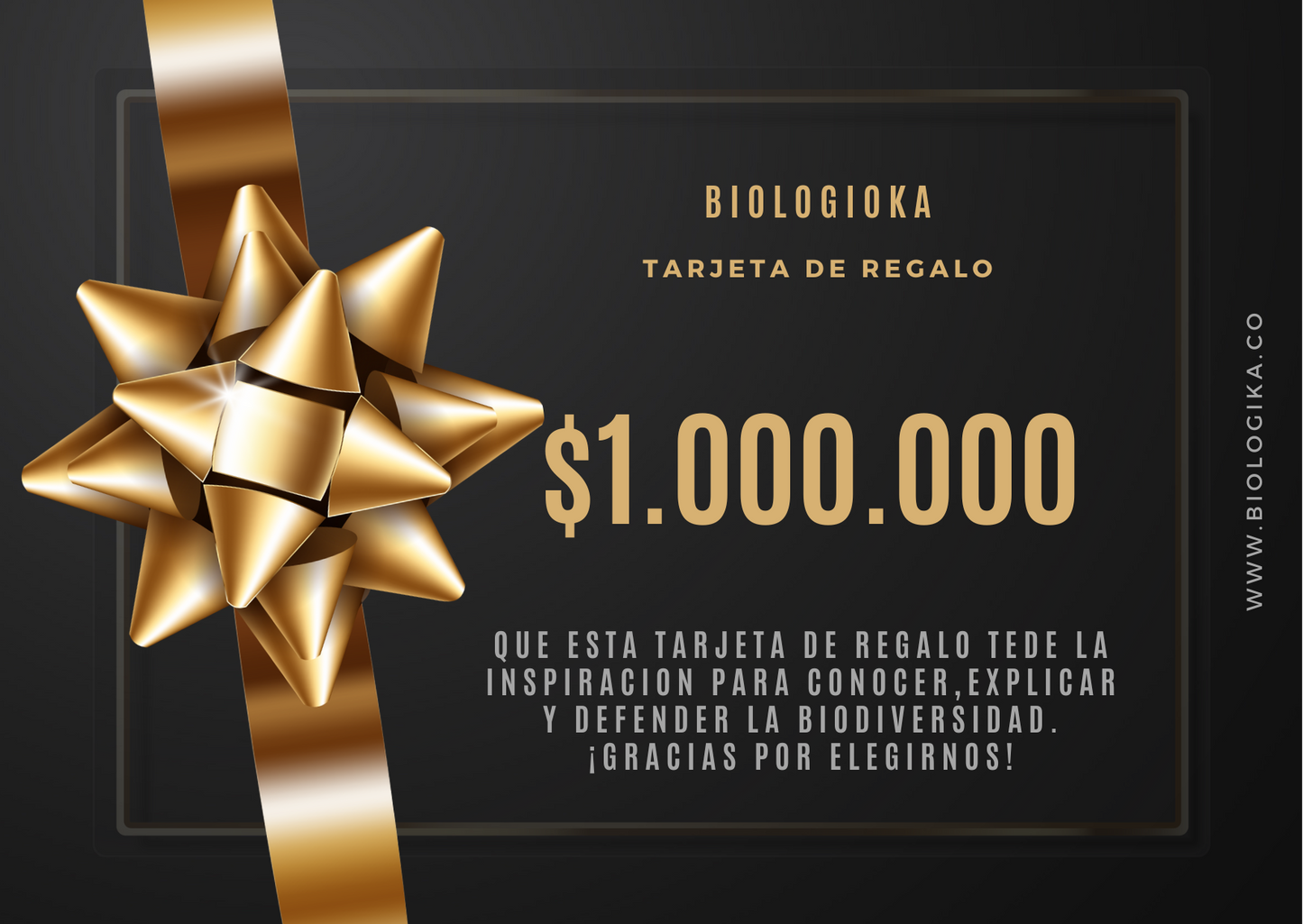 Tarjeta de regalo Biologika: Pasión por la biodiversidad