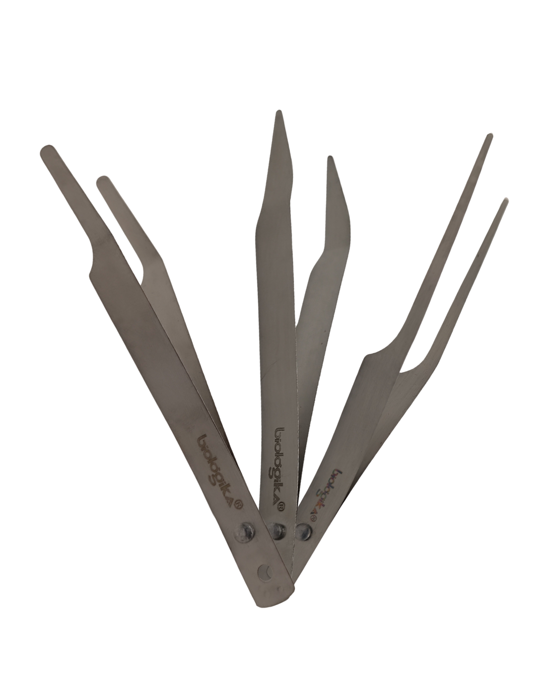 Pinzas Blandas/ Suaves plateadas. Marca Biologika®