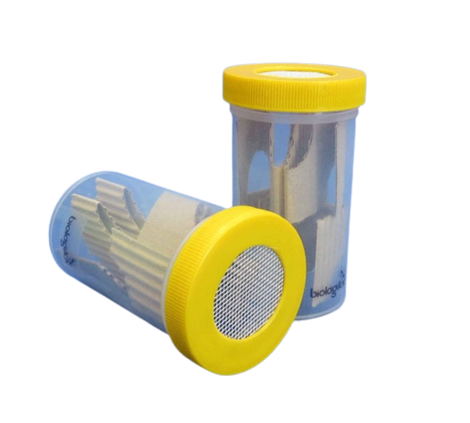 Frasco para triatominos presentación x 3 unidades de 120 mL. Marca Biologika®