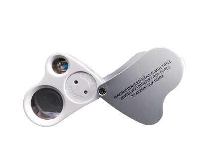 Lupa dual de 30X 22 mm / 60X 12 mm - Biologika®
