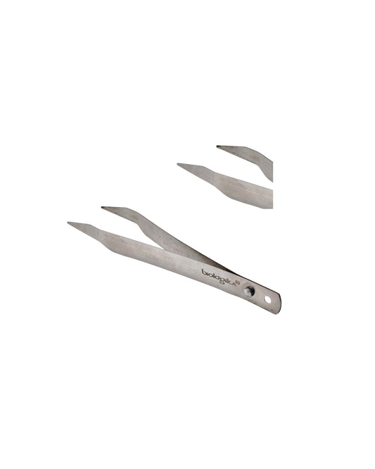 Pinza Blanda Plateada Punta Fina Suave