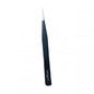 PINZA NEGRA ACERO INOXIDABLE 2D. PUNTA FINA RECTA 130 MM