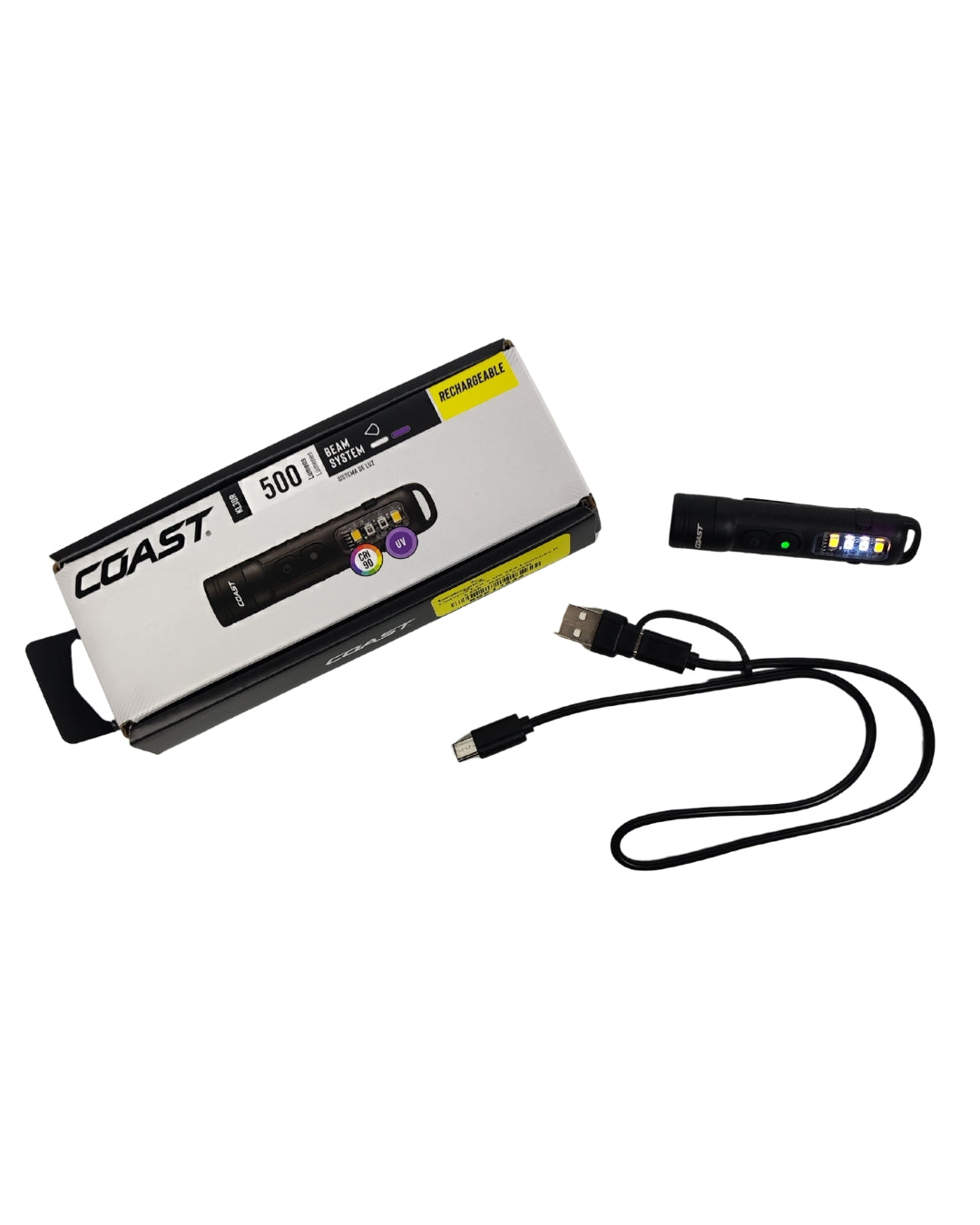 Linterna Led-UV 500 Lumenes KL30R - Marca Coast