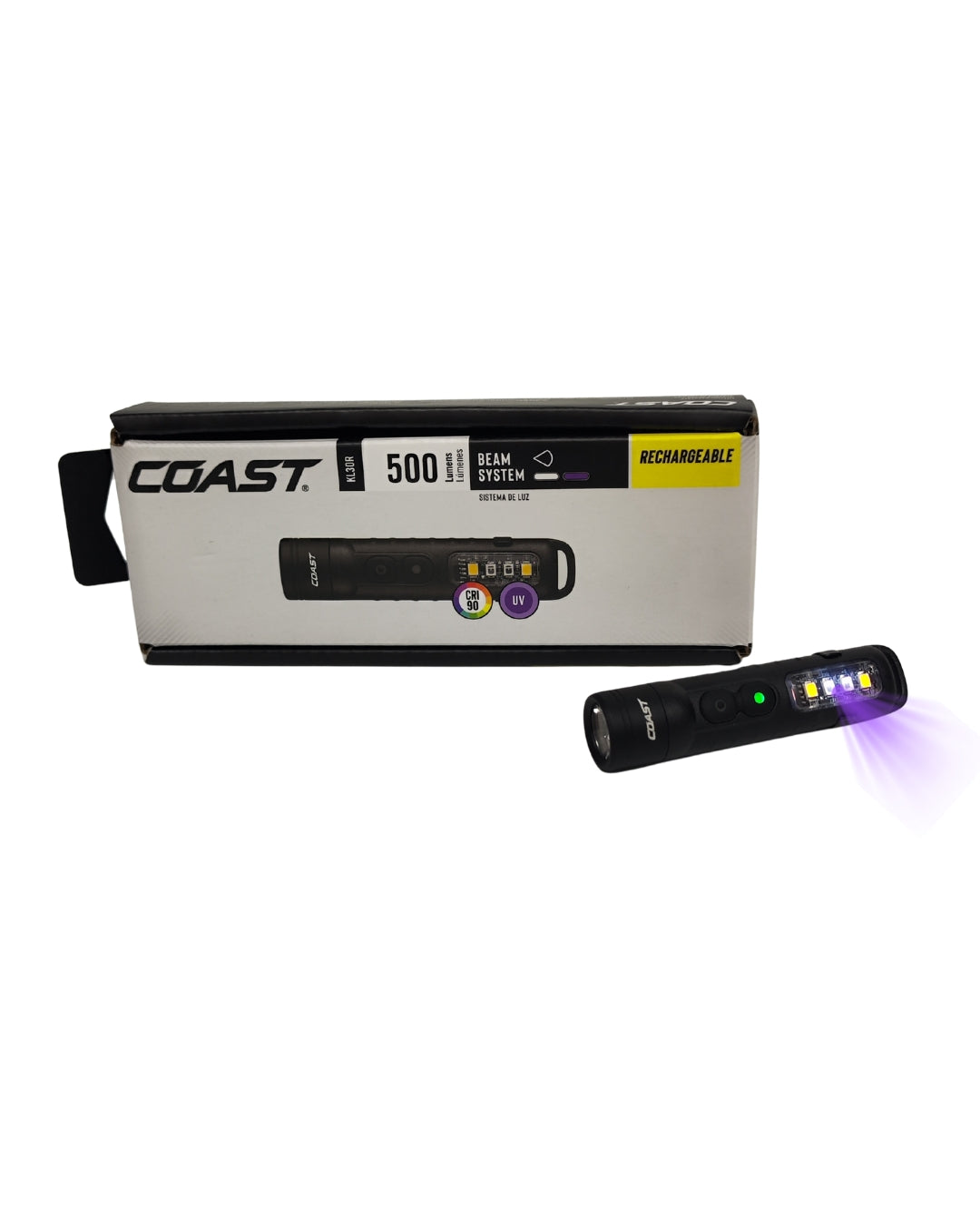 Linterna Led-UV 500 Lumenes KL30R - Marca Coast