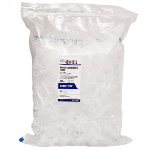 TUBOS EPPENDORF CAPACIDAD: 0.5 ML PAQUETE X 1000 UNIDADES
