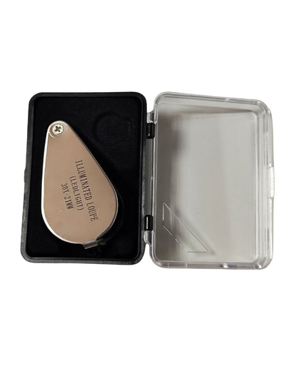 Lupa de 30x21mm Entomologica Metálica Con Luz - Biologika®