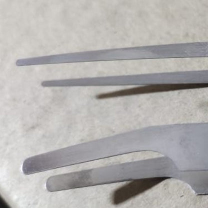 Pinza plateada blanda acero 1n.punta redonda 110 mm  (Incluye Estuche) - Biologika www.biologika.co
