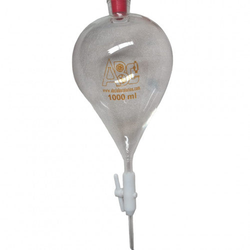 Embudo de sepración en vidrio forma conica 1000 ml - www.biologika.co