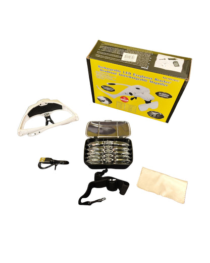 Lupa Visera 5 Lentes Recargable - Biologika®