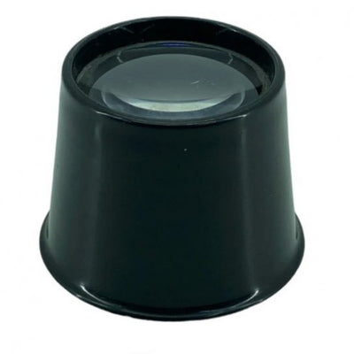 Mini Lupa de Bolsillo 10x — Lente 30 mm, Negra