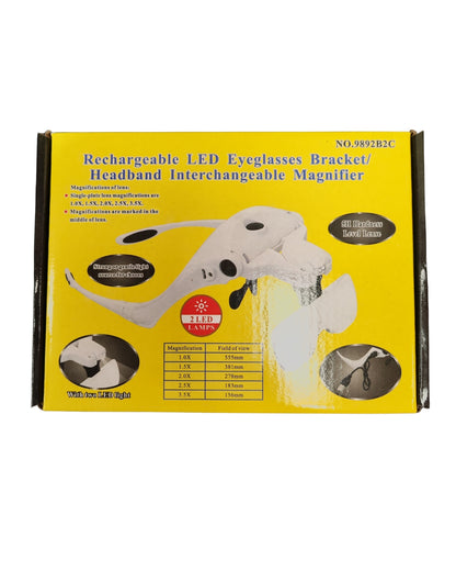 Lupa Visera 5 Lentes Recargable - Biologika®