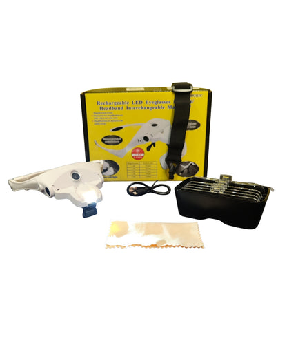 Lupa Visera 5 Lentes Recargable - Biologika®