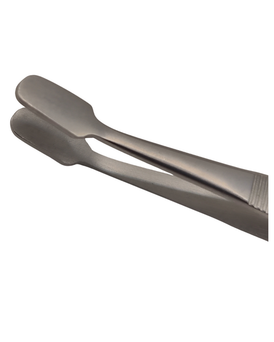 Pinza para mariposas, Punta Plana Cuadrada. Marca Biologika®