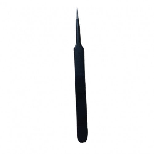 Pinza acero negras inoxidable 2a. Punta extrafina tipo suizo 120 mm  (Incluye Estuche) - Biologika www.biologika.co
