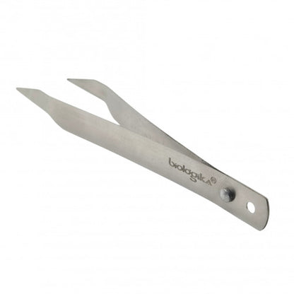 Pinza Blanda Plateada Punta Redonda 110mm  (Incluye Estuche) - Biologika www.biologika.co