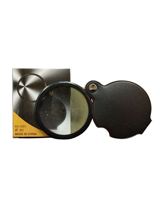 Lupa de bolsillo plegable lente triple: 5x, 10x, 15x - Biologika®