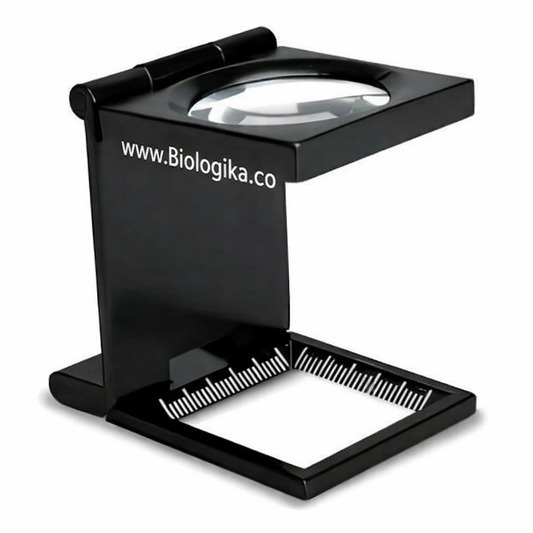 Lupa cuenta hilos metálica 15X