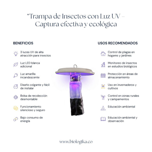 Trampa tipo CDC para mosquitos. Marca Biologika®