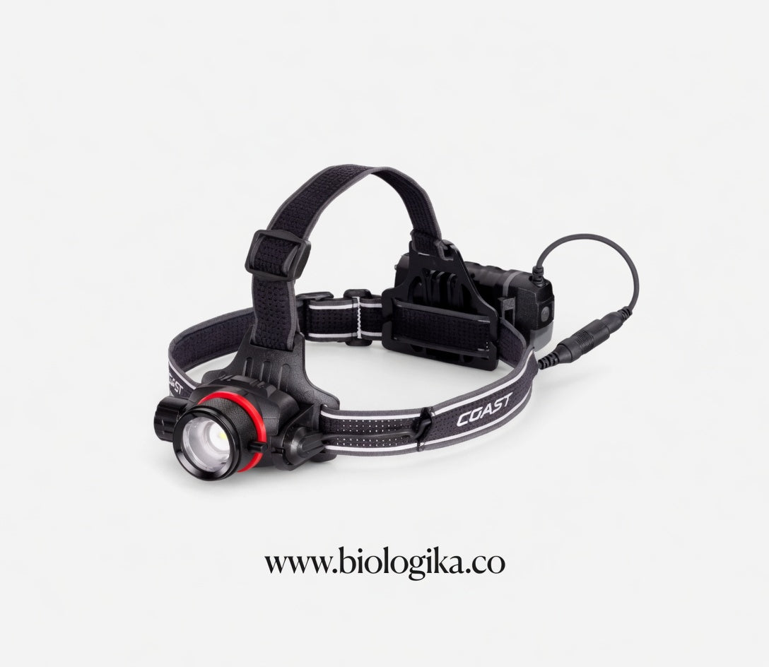 Linterna de cabeza tipo minero 2000 lumimens HL8R Recargable - Coast