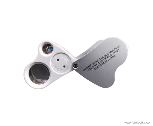 Lupa dual de 30X 22 mm / 60X 12 mm -  Biologika®