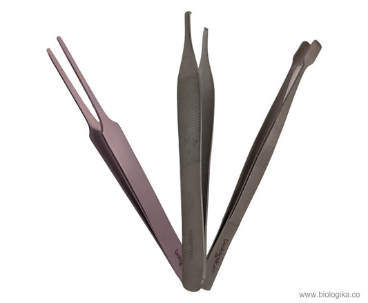 Pinzas Punta Redonda. Marca Biologika®