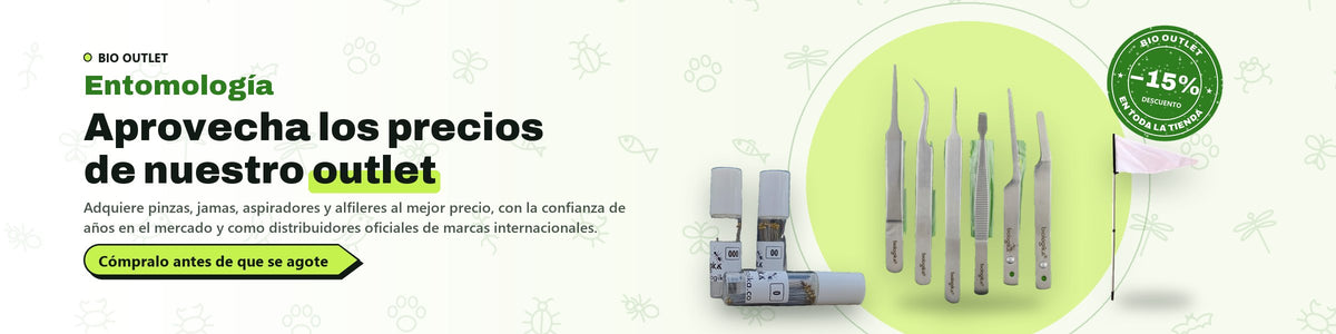 BIO OUTLET · Entomología · 15 % de descuento en toda la tienda