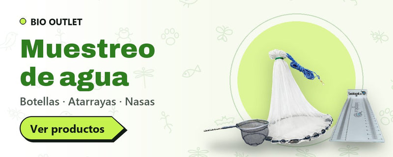 Muestreo de agua: botellas, atarrayas y nasas en BIO OUTLET