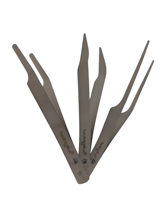 Pinzas Blandas/ Suaves plateadas. Marca Biologika®